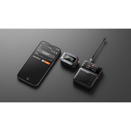 Saramonic TC-NEO - bezprzewodowy generator kodu czasowego (Timecode Sync, Bluetooth, 2.4GHz) - przykład użycia
